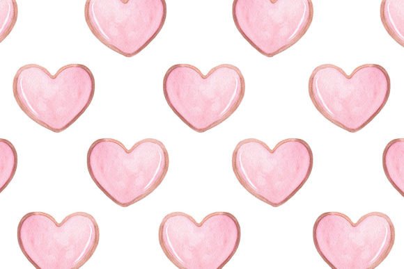 Download Pink Hearts Seamless Pattern Jpg - Hearts Collection