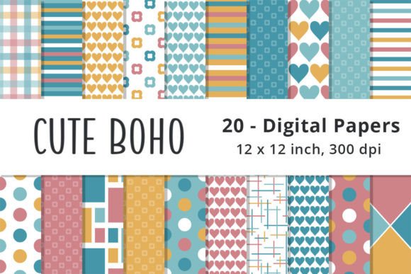Download Cute Boho Digital Background Papers - Background papers Collection