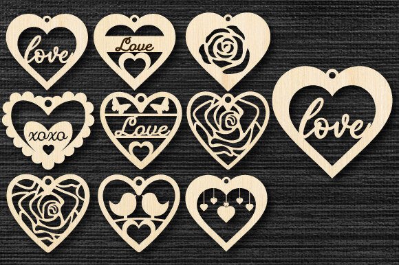 Download Valentine Hearts Laser Cut Bundle - Hearts Collection