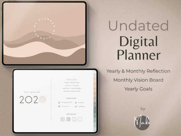 Download Undated Digital Planner - Planner Collection