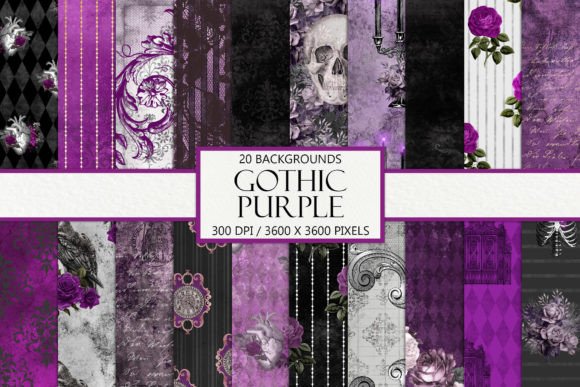 Download Purple Gothic Background Papers - Background papers Collection