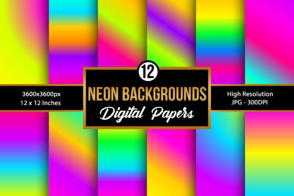 Download Neon Colors Gradient Background Papers - Background papers Collection